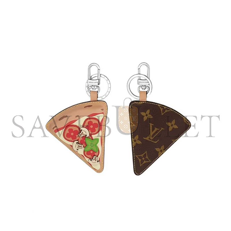l0vis Vvtt0n pizza keychain charm m02189